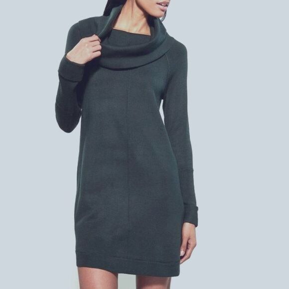 Vince Camuto Cowl Neck Knit Sweater Mini Dress Sm - Picture 1 of 12